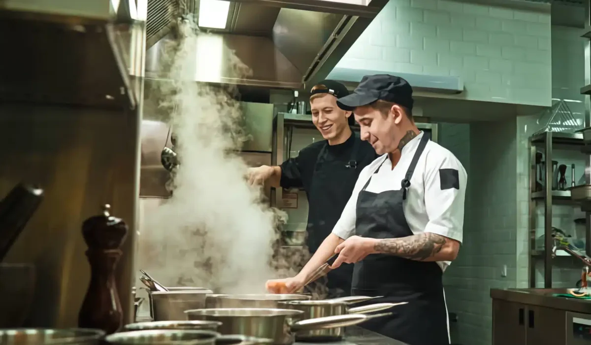 Campana para cocina abierta a la vista del público