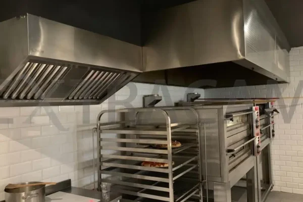 Campana con compensación de aire para restaurantes